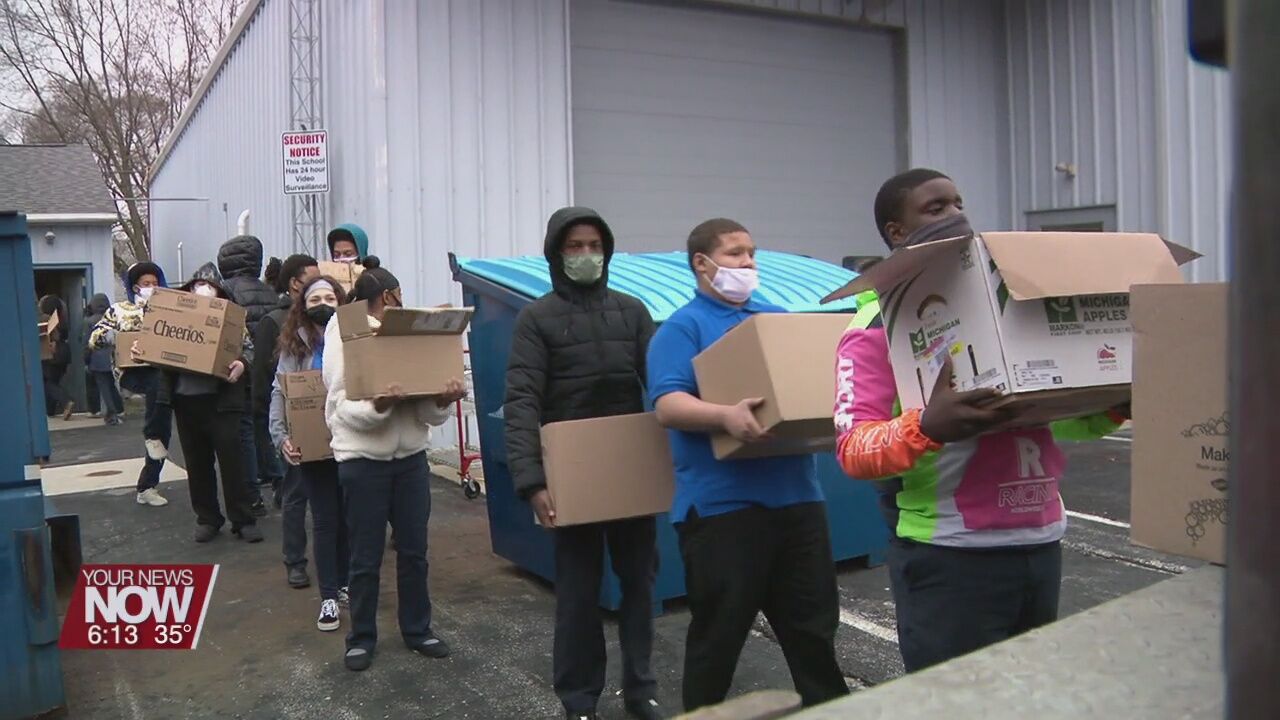 Heir Force excels past their goal of donations to the West Ohio Food Bank